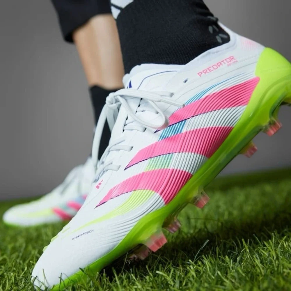 Adidas Predator Elite FG Soccer Cleats‎ Men's 13 White Lucid Pink Lemon ID3881